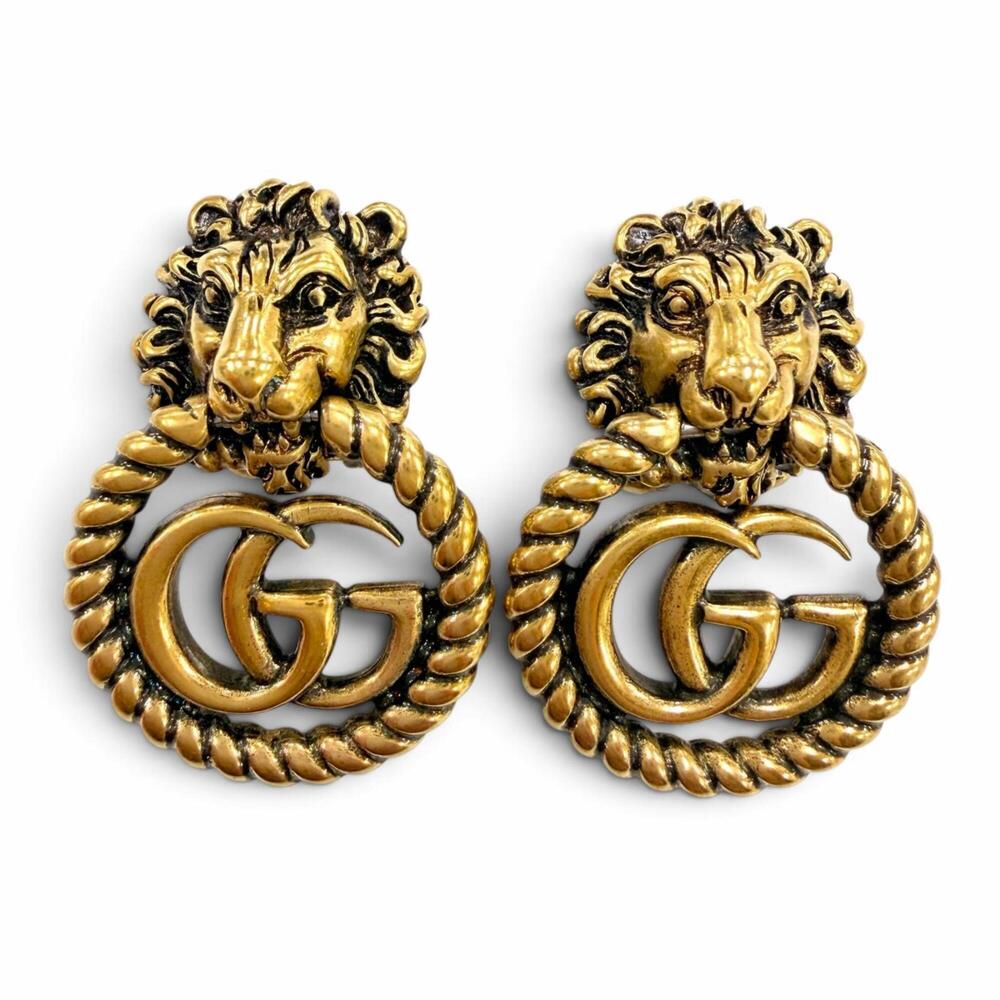 GUCCI Gold GG Marmont Earrings